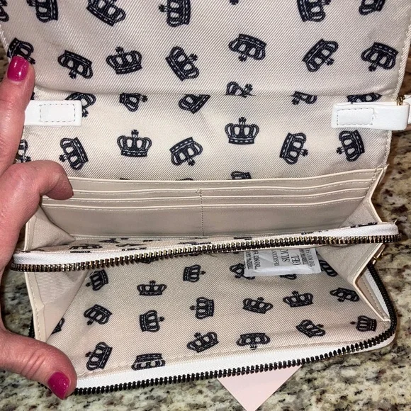 Juicy Couture Multicolor Floral Crossbody Wallet Purse Adjustable Strap New - Picture 5 of 14